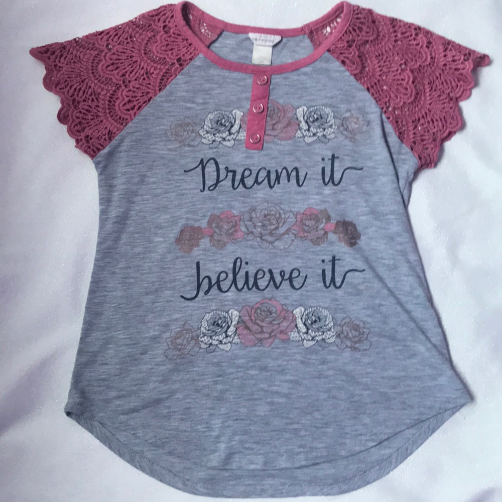 Grey and pink T-shirt